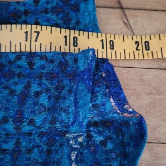 Maurices Bright Floral Faux Wrap Skirt Size XL - Picture 5 of 7